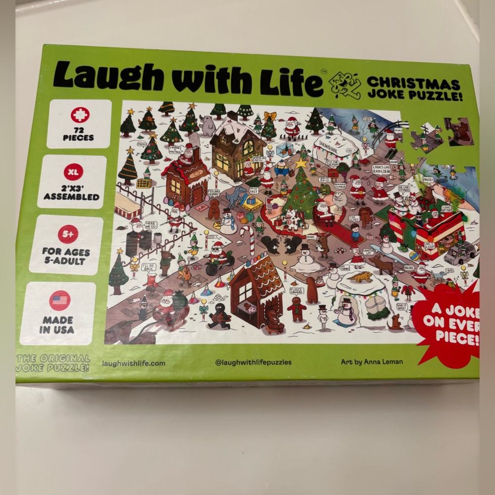 NEW Christmas joke Puzzles 72 Pieces